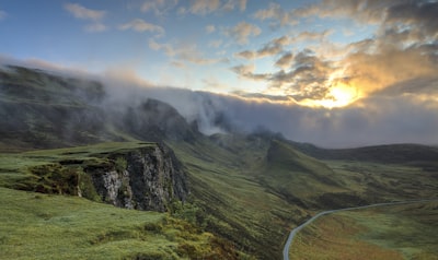 Creek valley at dawn